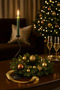 Smooth Wave 31 Matte Black Candle Holder