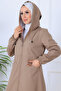 Long Hat with Pattern Inside O1215 Mink - 4