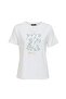 Floral Patterned White Tshirt - 4