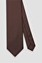Tie 8 cm Microfiber Polyester Brown Men's Plain Tie - 2