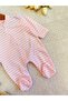 Organic 100% Cotton Plain and Striped Printed 2-Piece Romper Set Newborn Set 0-3/3-6 Months - 3