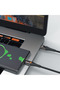 كابل USB إلى Type-C من القماش مع اضاءة بطول 1.2 متر - 3