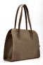 Modena Women's Suede Shoulder Bag Mink |   Zippered, Lined, Stylish Casual Model - 2