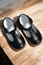 Genuine Leather Orthopedic İlkadım Shoes Black Cv-337 - 4