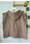 Muslin Poncho Hooded for Girls and Boys Sea, Beach, Pool / Dark Brown - 2
