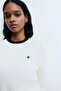 Cable-knit jumper