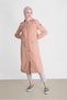 Eyelet Detail Zippered Trench Coat 10561 - 2