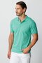 Men's Nile Green Standard Polo Collar T-Shirt - 2