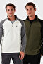 Slim Fit Half Zipper Cold-Proof Fleece-Lined Pack Fleece Men's Polar 5906055S2