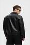 Oversize Men's Imported Leather Jacket with Fur Lining - 5