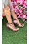 Perla Glittery Detachable Buckle Detailed Heeled Shoes - 3