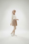 Mink Women's Pleated Skirt Innerwear Elastic Waist Mini Lining Pleated Complementary - 6