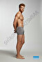 Men's 6-Pack Gray Color Modal Fabric Thin Elastic Boxer Berrak 4488 - 3