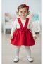 Red Crepe Salopet Dress Bandana