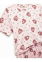 Short Sleeve U-Neck Printed New Year Pajama Set with Shorts - 5
