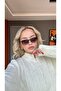 Black Framed Gradient Black Lens Uv400 Protection Women's Sunglasses