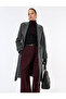Trench Coat with Cashmere Pockets and Belt Double-Breasted Long Sleeve - 2