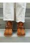 La Mia Women's Boots with Fur Inside Taba Suede Genuine Leather - 2