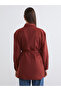 Lcw modest brown women's suede-look shirt tunic - 4