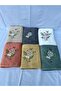Set of 6 30x50 Kitchen Towels with 3D Embroidery - 3