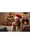 Fleece 2-Piece Red Christmas Hat - 4