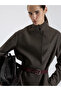 Belted Brown Blazer - 6