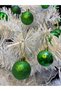 Green Christmas Tree Ornament 4cm Set of 24 – Shiny and Matte Mixed Green Color Christmas Balls |   Eng-108 | - 3