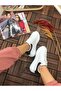 White Black High Sole Sneakers - 2
