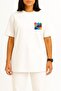Oversized Portal Puzzle Game Logic Puzzle Pocket Designed Unisex T-Shirt - 2