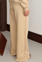Women's 3 Thread Fleece Inside High Waist Çı piped Alazzo Sweatpants 1144 - 7