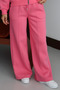 Women's 3 Thread Fleece Inside High Waist Çı piped Alazzo Sweatpants 1144 - 2