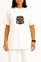 Oversized Good Food Good Mood Chest Design Unisex T-Shirt - 2
