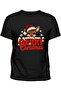 Deer Merry Christmas Printed Short-Sleeve Cotton Embroidery Printed T-Shirt