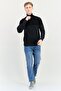 Men High Neck Two Tone Sweater, Multicolor - 3