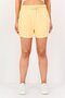 Women Embroidered Logo Drawstring Shorts, Orange
