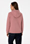 Women's Dusty Rose Hooded Basic Sweatshirt 50307711-Vr221 - 5