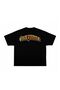 Unisex Oversized Printed Cotton Crew Neck Short Sleeve Black T-Shirt Inazuma Style - 2
