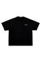 Unisex Oversized Printed Cotton Crew Neck Short Sleeve Black T-Shirt Inazuma Style