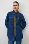 Ethnic Embroidered Denim Shirt - 5