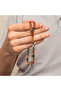 Silver Ball Kazaz Tassel-Adorned Tightened Amber Prayer Beads - 3