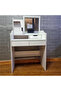 Makeup Vanity Table Dressing Table Flip Mirror With Drawers - 6