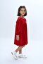 Girl's Collar Buttoned Ruffle Dress - 3