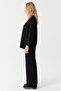 Women's Elastic Waist Textured Trousers - 3