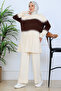 Knitwear Suit N7060 Brown