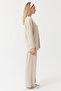 Women's Elastic Waist Textured Trousers - 5