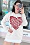 Heart Knitwear Blouse 6K246