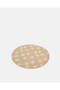 Beige Printed Round Placemat - 2