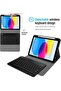 iPad 11th/10th Gen 11/10.9in PU Leather Case with Detachable Wireless Keyboard - Black - 3