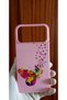 iPhone 17 Pro Max Butterfly Printed Inside Velour Premium Silicone Phone Case - 5