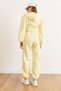 Women's Yellow Color Detailed Fleece-Lined Thick Winter Tracksuit Set Etkm-0000073 - 4